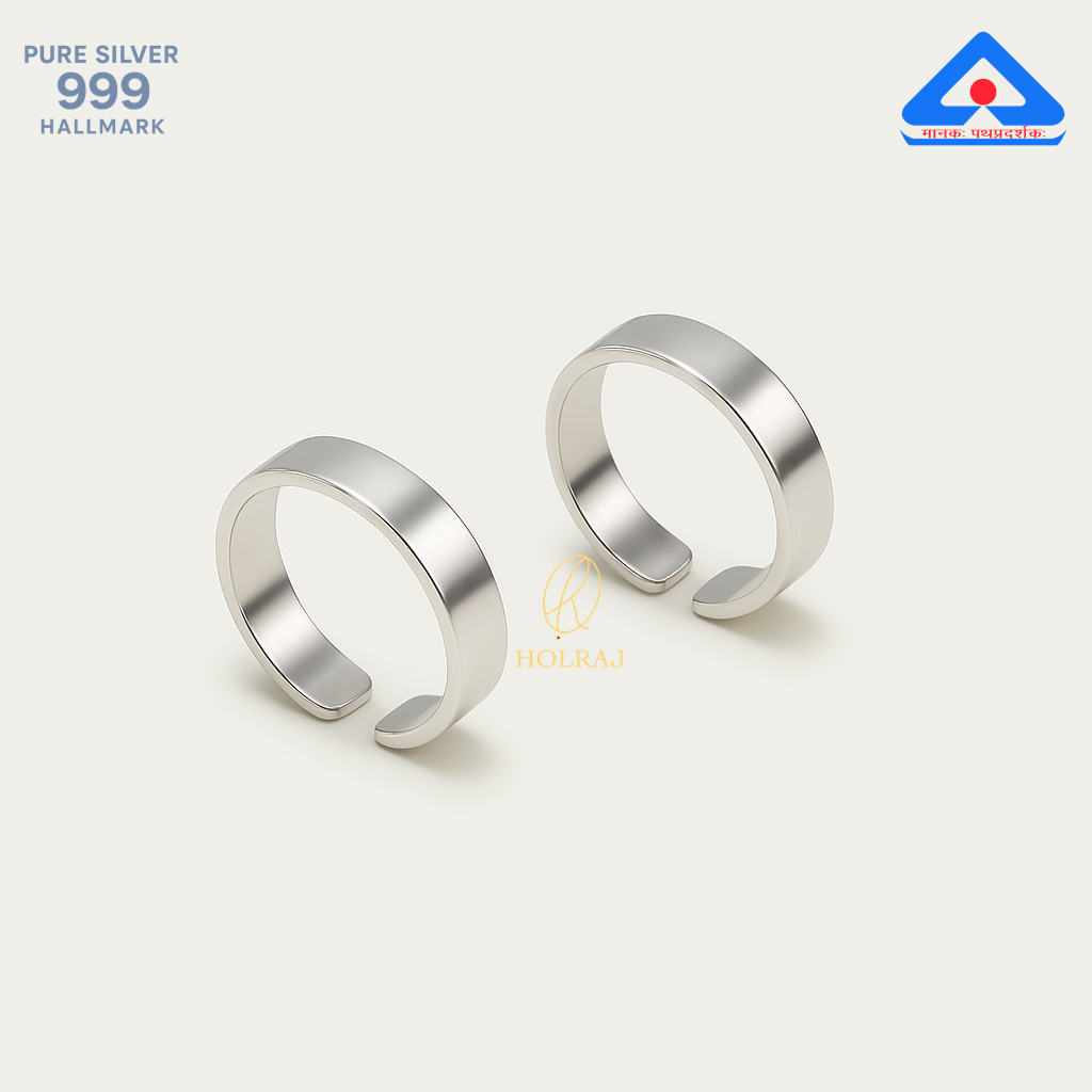 RajShuddh toe rings- pure silver toe ring for women
