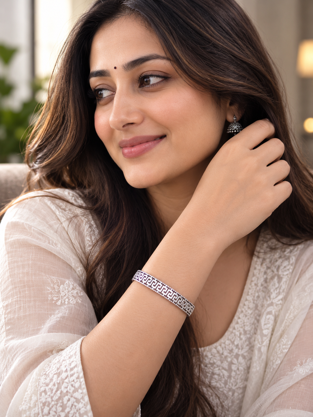 RajAnant™ 999 Pure Silver Bangle for Women