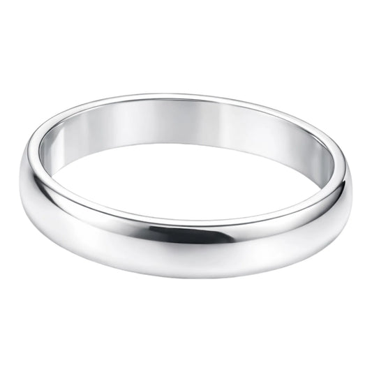 ShuddhCurve™ – 999 Pure Silver Band Ring (BIS Hallmarked)