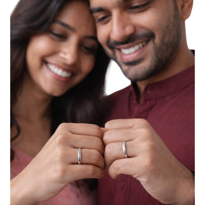 ShuddhCurve™ – 999 Pure Silver Band Ring (BIS Hallmarked)