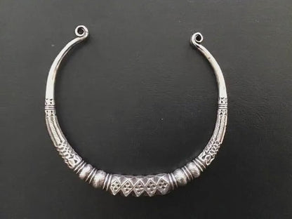 Pure silver hansuli choker for women2